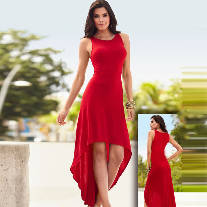 Vestidos De Fiesta Largo Muy Elegante Corte Irregular