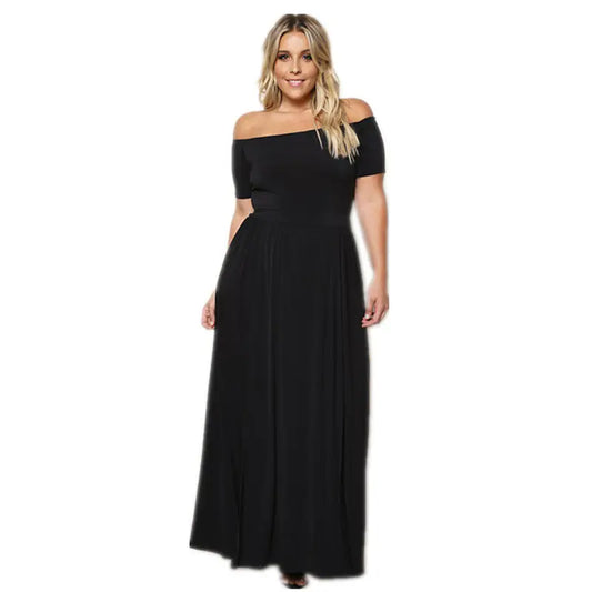 Vestido Largo de Fiesta Con Tajo