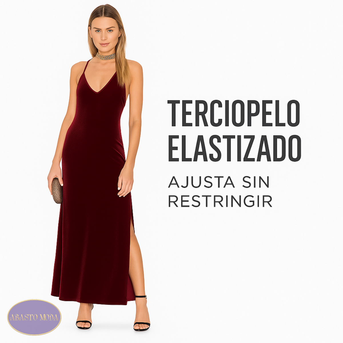 Vestido Largo De Fiesta En Terciopelo