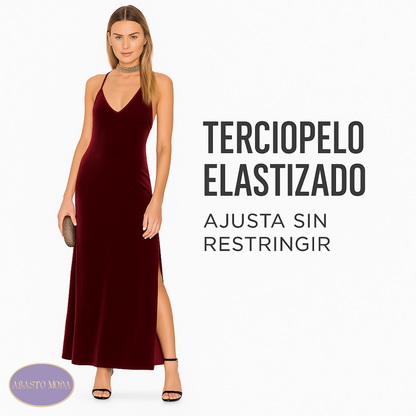 Vestido Largo De Fiesta En Terciopelo