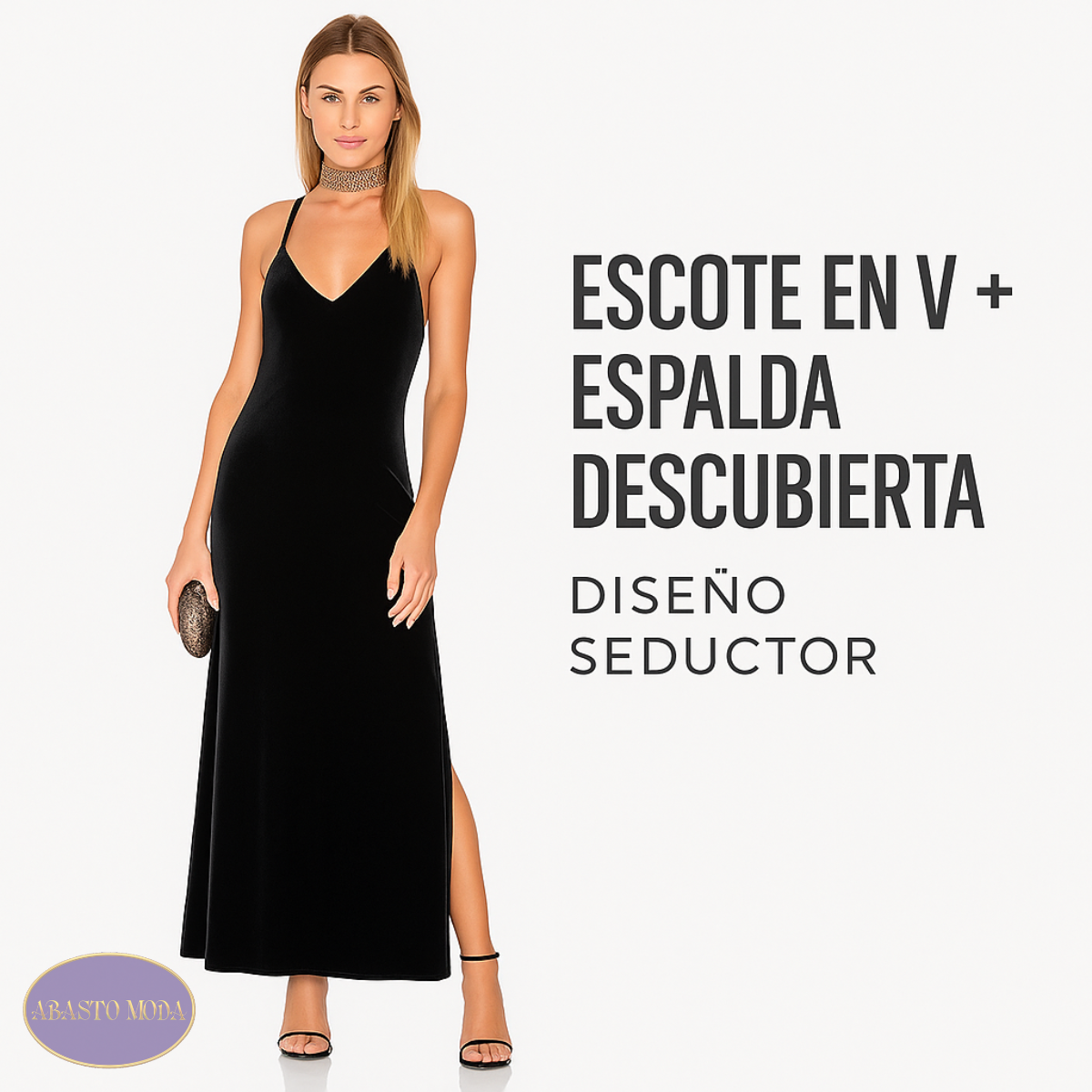 Vestido Largo De Fiesta En Terciopelo