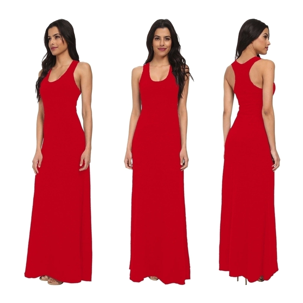 Vestido Largo De Mujer Maxi Faldas Art875