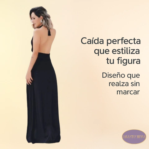 Vestido Largo De Fiesta En Seda Fria Modelo Elegante