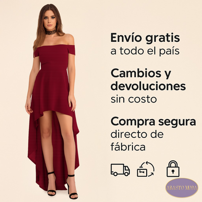 Vestidos De Fiesta Moderno Casual Coctel Asimetrico